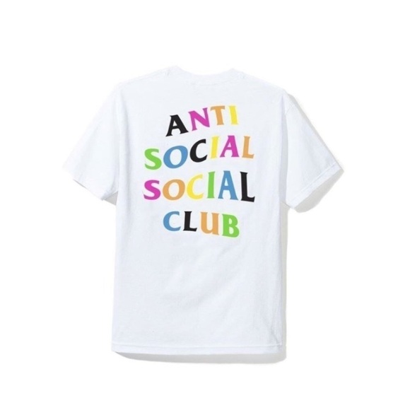 Anti Social Social Club Stud Belt Tee White ASSC - Picture 1 of 8